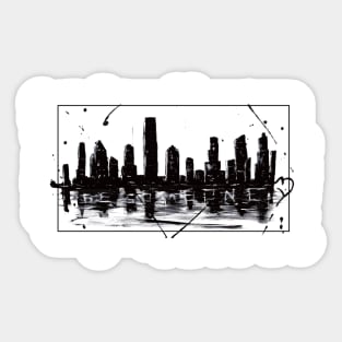 Houston Skyline Sticker